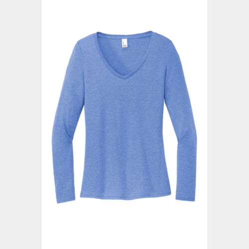 District® Women’s Perfect Tri® Long Sleeve V-Neck Tee Thumbnail