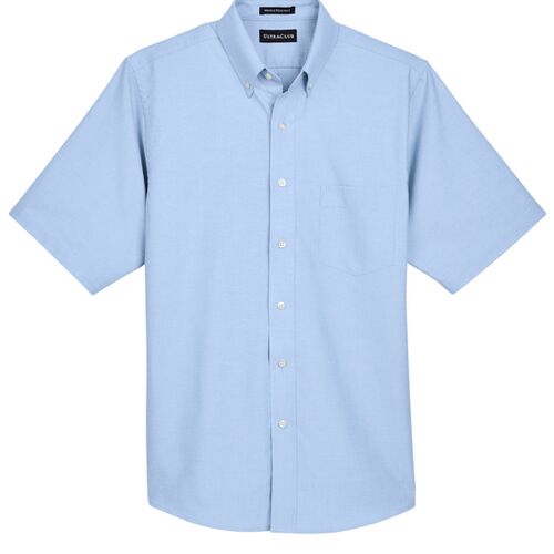 UltraClub Men's Classic Wrinkle-Resistant Short-Sleeve Oxford Thumbnail