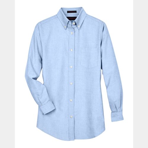UltraClub Ladies' Classic Wrinkle-Resistant Long-Sleeve Oxford Thumbnail