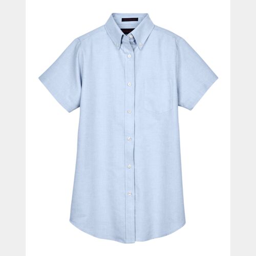 UltraClub Ladies' Classic Wrinkle-Resistant Short-Sleeve Oxford Thumbnail