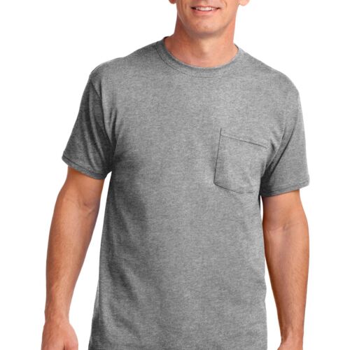 Unisex 5.4oz Cotton Pocket T-Shirt Thumbnail