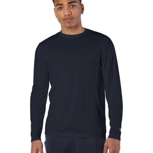 Adult 4.1 oz. Double Dry® Long-Sleeve Interlock T-Shirt PVRS Thumbnail